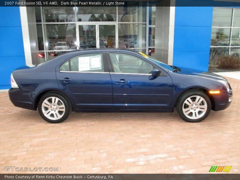 Dark Blue Pearl Metallic / Light Stone 2007 Ford Fusion SEL V6 AWD