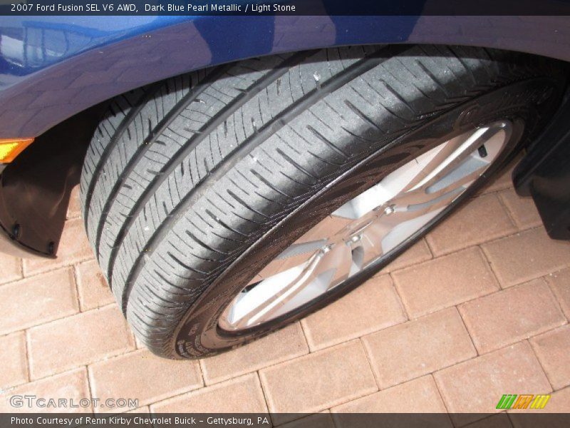 Dark Blue Pearl Metallic / Light Stone 2007 Ford Fusion SEL V6 AWD