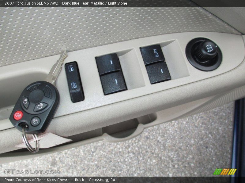Dark Blue Pearl Metallic / Light Stone 2007 Ford Fusion SEL V6 AWD