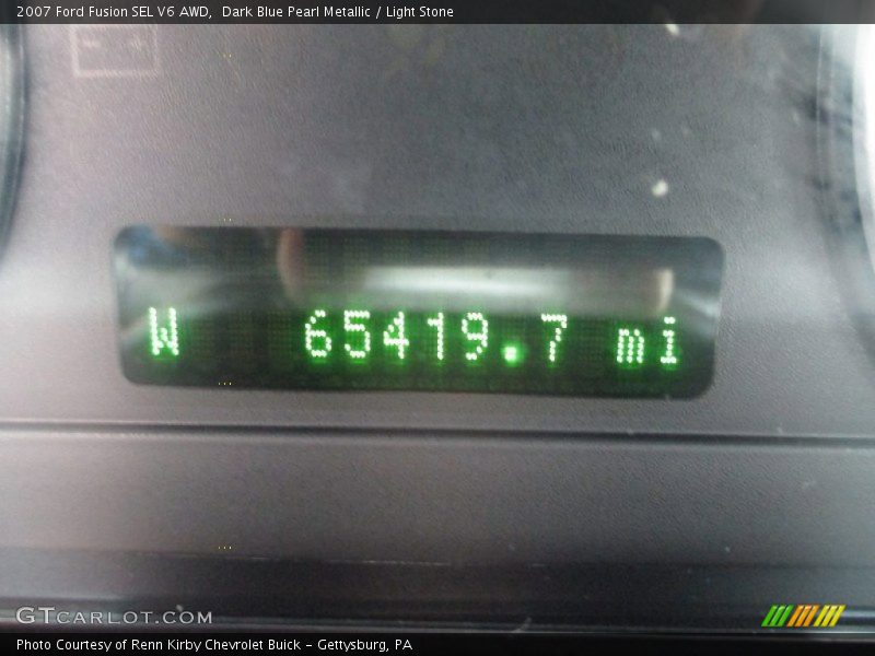 Dark Blue Pearl Metallic / Light Stone 2007 Ford Fusion SEL V6 AWD