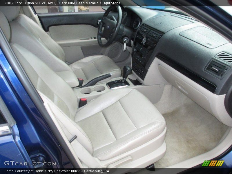 Dark Blue Pearl Metallic / Light Stone 2007 Ford Fusion SEL V6 AWD