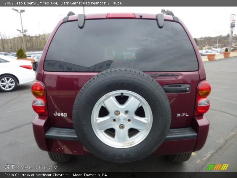 Dark Garnet Red Pearlcoat / Taupe 2002 Jeep Liberty Limited 4x4