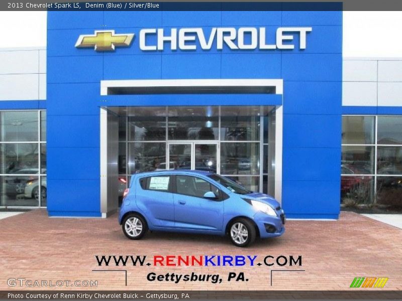 Denim (Blue) / Silver/Blue 2013 Chevrolet Spark LS