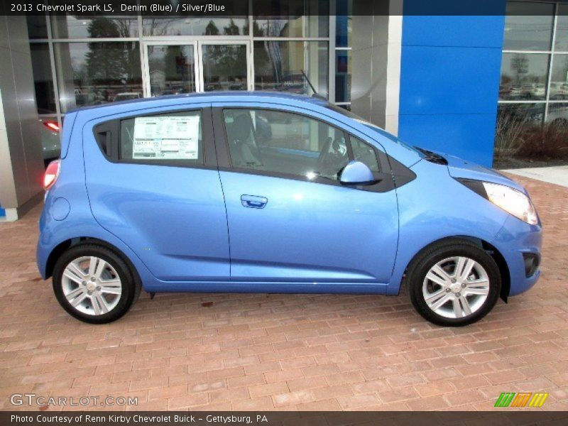 Denim (Blue) / Silver/Blue 2013 Chevrolet Spark LS