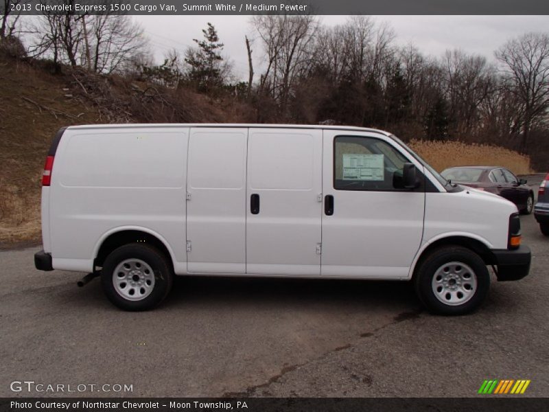 Summit White / Medium Pewter 2013 Chevrolet Express 1500 Cargo Van