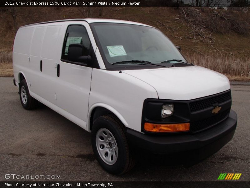 Summit White / Medium Pewter 2013 Chevrolet Express 1500 Cargo Van