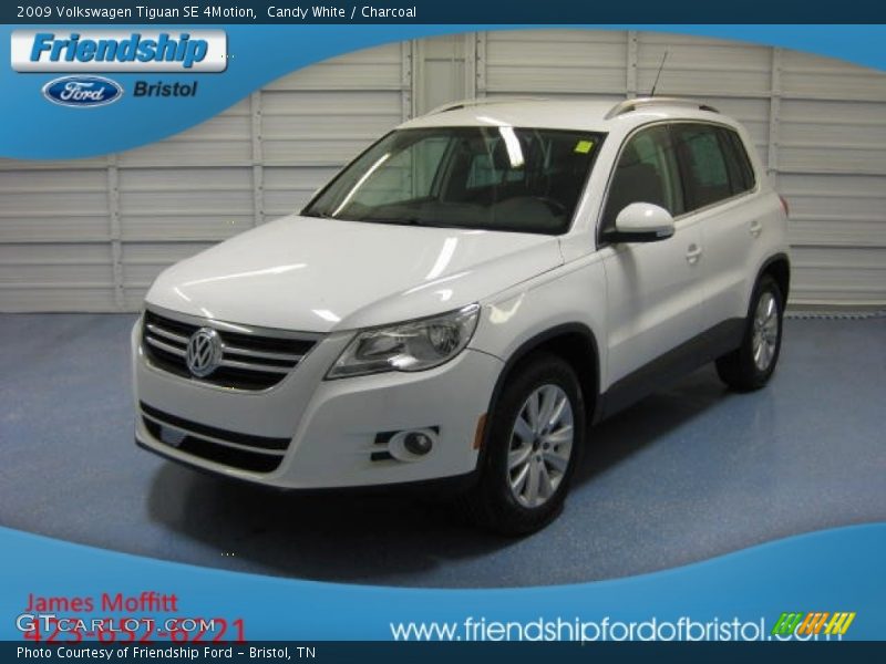 Candy White / Charcoal 2009 Volkswagen Tiguan SE 4Motion