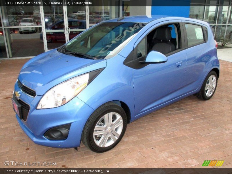 Denim (Blue) / Silver/Blue 2013 Chevrolet Spark LS