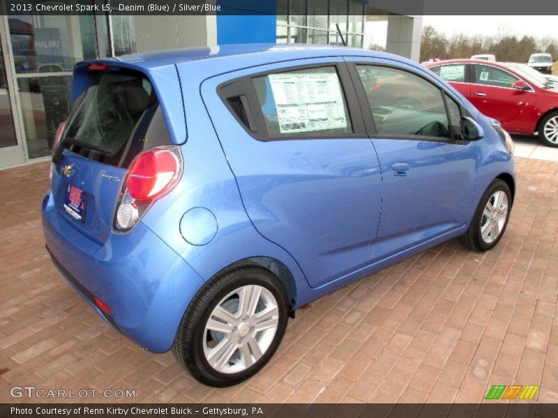 Denim (Blue) / Silver/Blue 2013 Chevrolet Spark LS