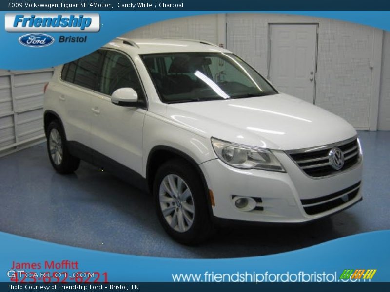 Candy White / Charcoal 2009 Volkswagen Tiguan SE 4Motion