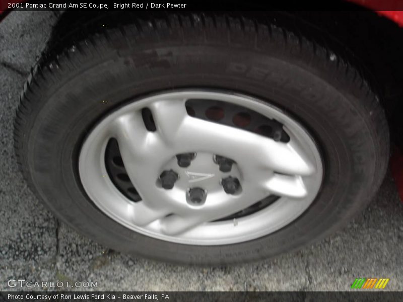 Bright Red / Dark Pewter 2001 Pontiac Grand Am SE Coupe