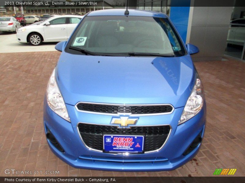 Denim (Blue) / Silver/Blue 2013 Chevrolet Spark LS