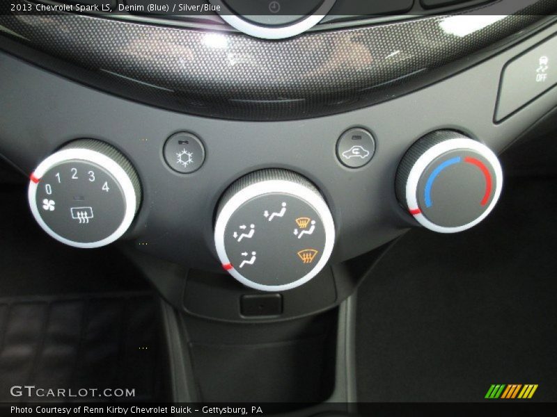 Denim (Blue) / Silver/Blue 2013 Chevrolet Spark LS