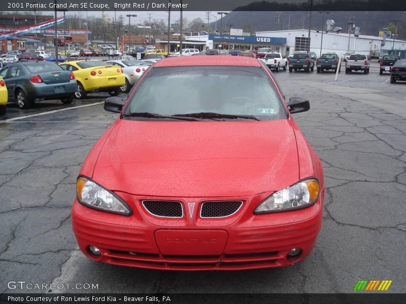 Bright Red / Dark Pewter 2001 Pontiac Grand Am SE Coupe