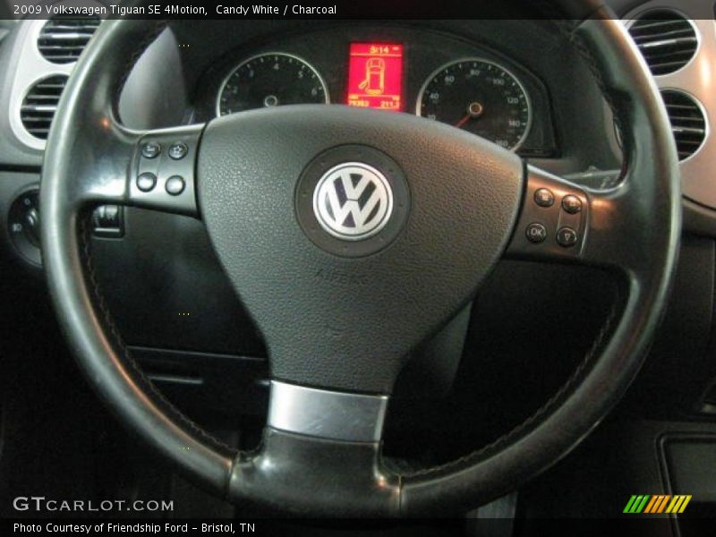 Candy White / Charcoal 2009 Volkswagen Tiguan SE 4Motion