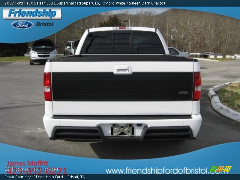 Oxford White / Saleen Dark Charcoal 2007 Ford F150 Saleen S331 Supercharged SuperCab