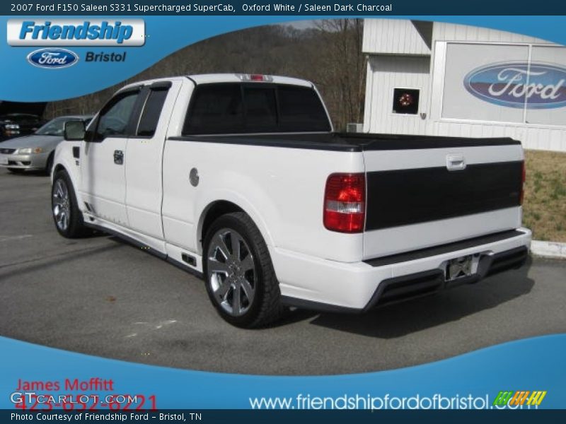 Oxford White / Saleen Dark Charcoal 2007 Ford F150 Saleen S331 Supercharged SuperCab