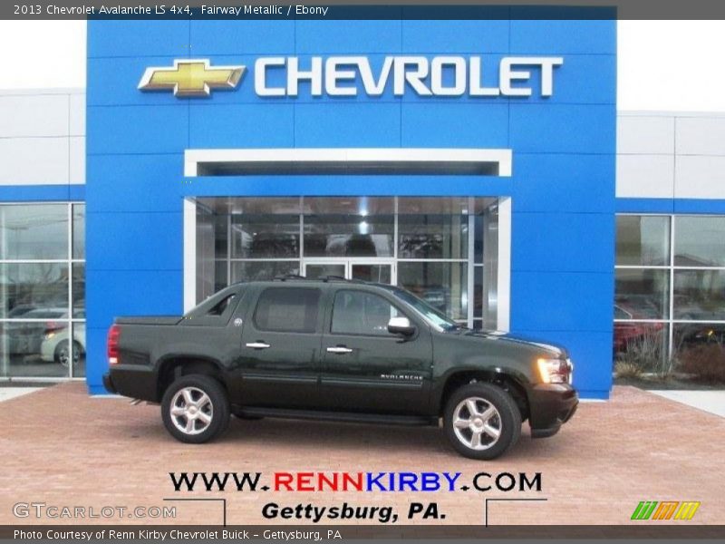 Fairway Metallic / Ebony 2013 Chevrolet Avalanche LS 4x4