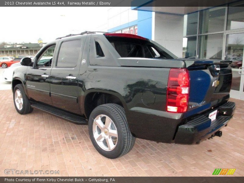Fairway Metallic / Ebony 2013 Chevrolet Avalanche LS 4x4