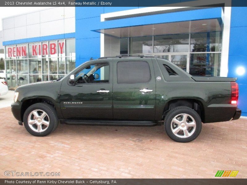 Fairway Metallic / Ebony 2013 Chevrolet Avalanche LS 4x4