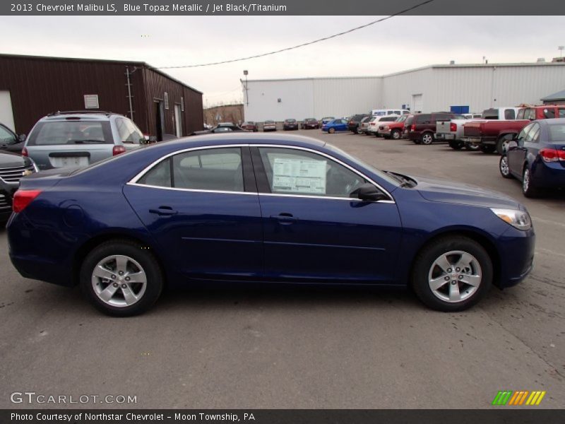 Blue Topaz Metallic / Jet Black/Titanium 2013 Chevrolet Malibu LS