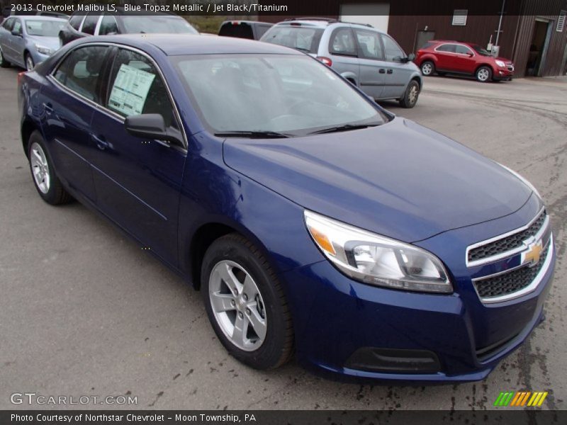 Blue Topaz Metallic / Jet Black/Titanium 2013 Chevrolet Malibu LS