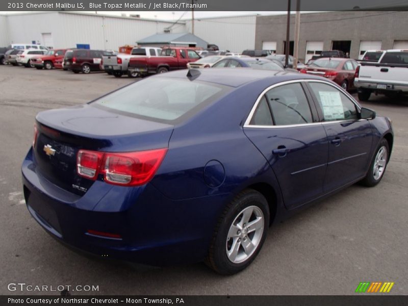 Blue Topaz Metallic / Jet Black/Titanium 2013 Chevrolet Malibu LS