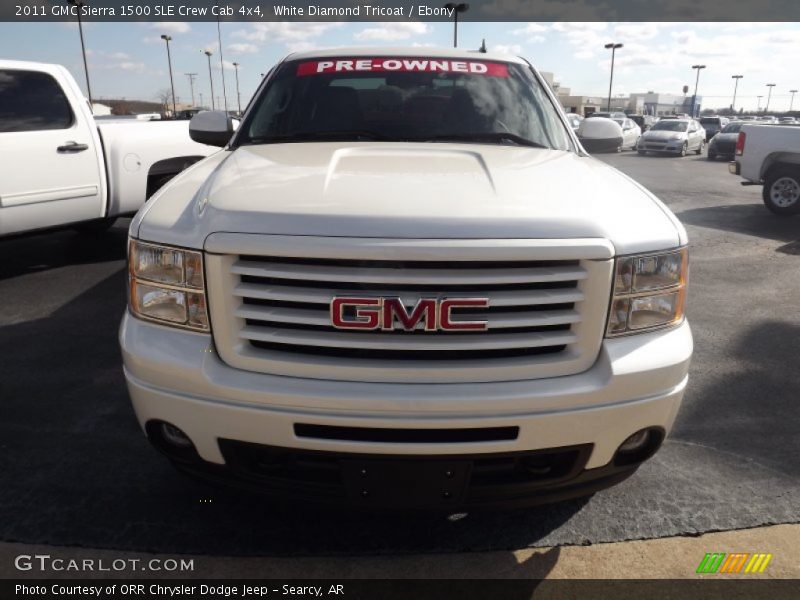 White Diamond Tricoat / Ebony 2011 GMC Sierra 1500 SLE Crew Cab 4x4