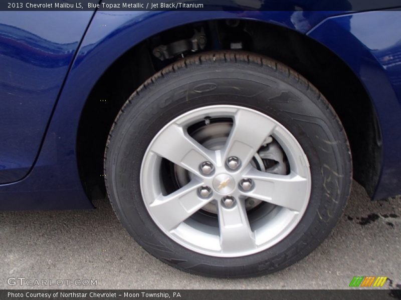 Blue Topaz Metallic / Jet Black/Titanium 2013 Chevrolet Malibu LS