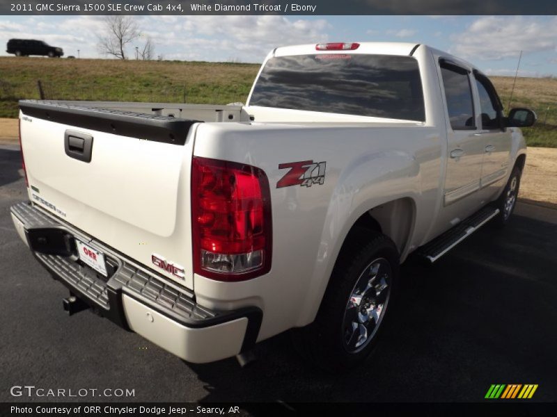 White Diamond Tricoat / Ebony 2011 GMC Sierra 1500 SLE Crew Cab 4x4