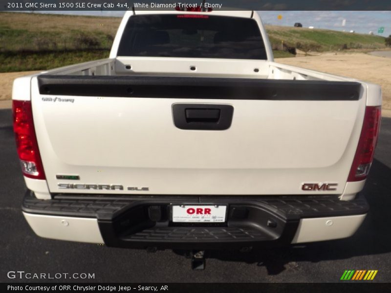 White Diamond Tricoat / Ebony 2011 GMC Sierra 1500 SLE Crew Cab 4x4