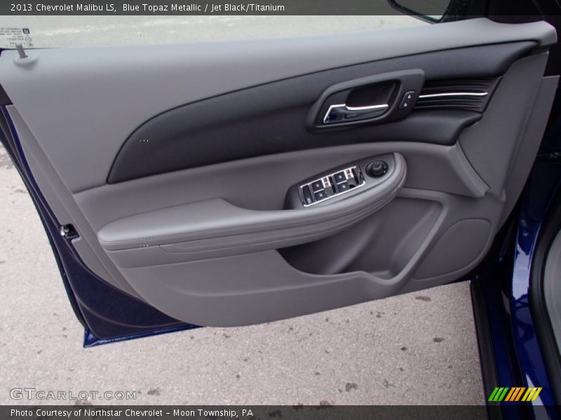 Blue Topaz Metallic / Jet Black/Titanium 2013 Chevrolet Malibu LS