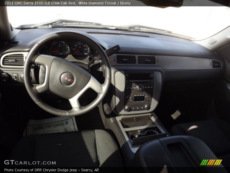White Diamond Tricoat / Ebony 2011 GMC Sierra 1500 SLE Crew Cab 4x4