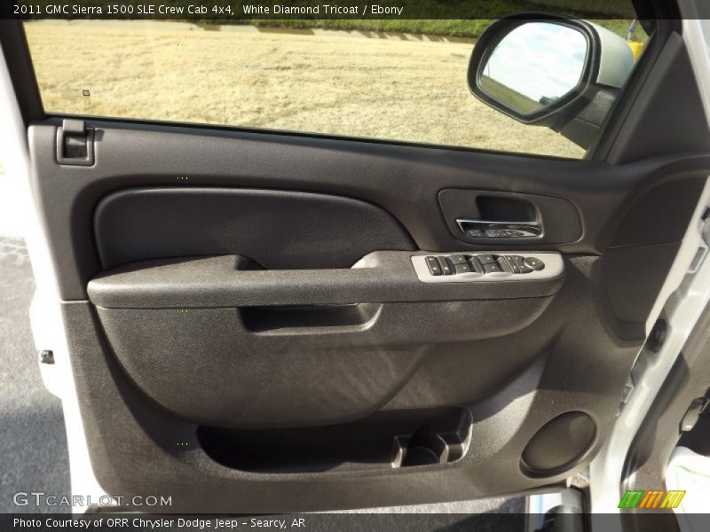 White Diamond Tricoat / Ebony 2011 GMC Sierra 1500 SLE Crew Cab 4x4
