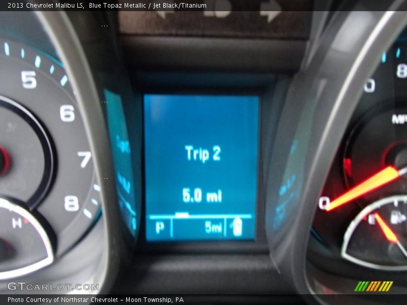 Blue Topaz Metallic / Jet Black/Titanium 2013 Chevrolet Malibu LS