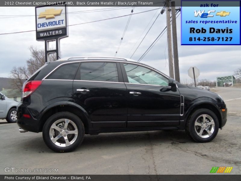 Black Granite Metallic / Black/Light Titanium 2012 Chevrolet Captiva Sport LTZ AWD