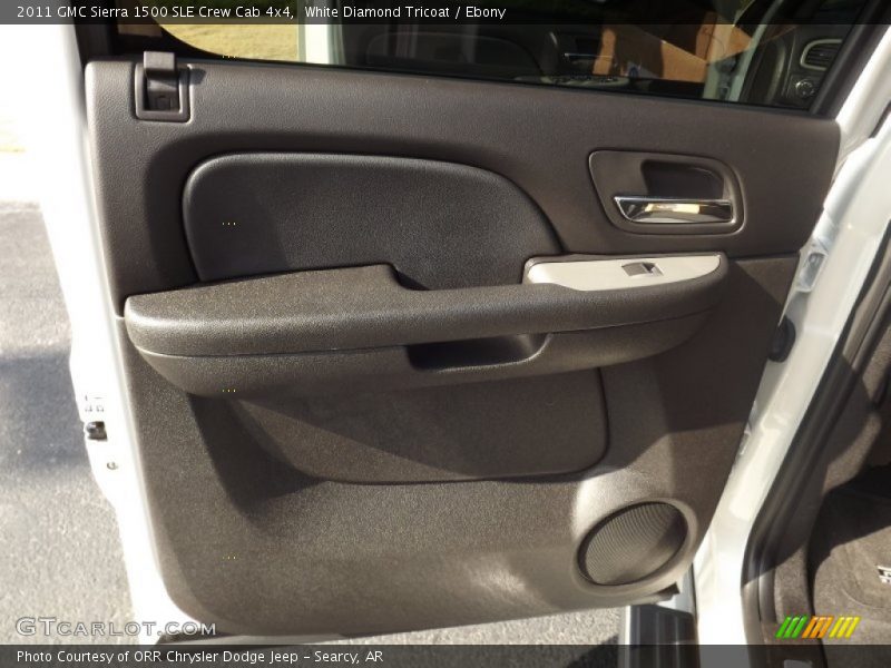 White Diamond Tricoat / Ebony 2011 GMC Sierra 1500 SLE Crew Cab 4x4