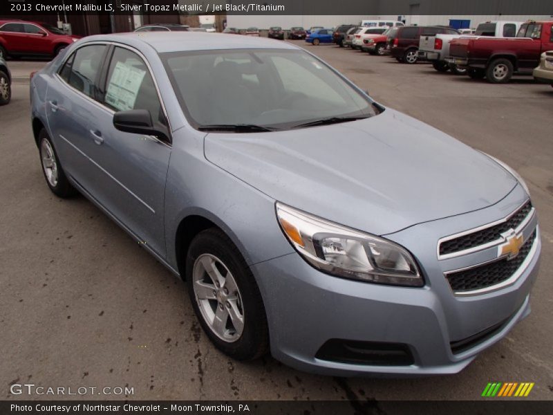Silver Topaz Metallic / Jet Black/Titanium 2013 Chevrolet Malibu LS