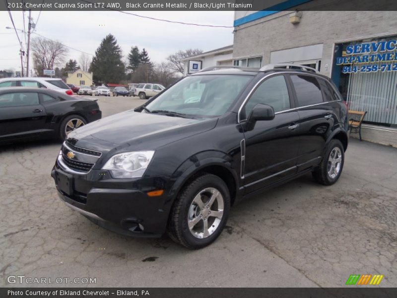 Black Granite Metallic / Black/Light Titanium 2012 Chevrolet Captiva Sport LTZ AWD
