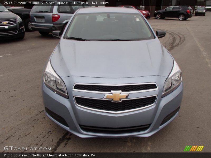 Silver Topaz Metallic / Jet Black/Titanium 2013 Chevrolet Malibu LS