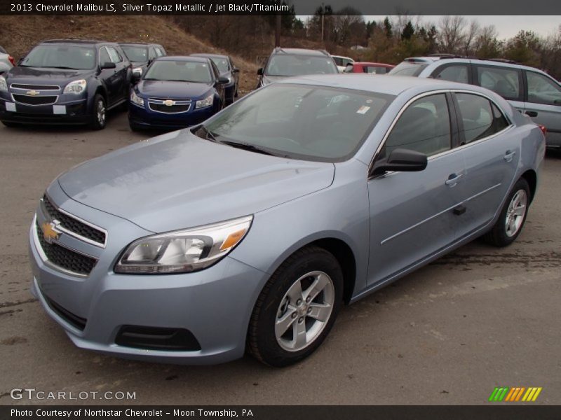 Silver Topaz Metallic / Jet Black/Titanium 2013 Chevrolet Malibu LS