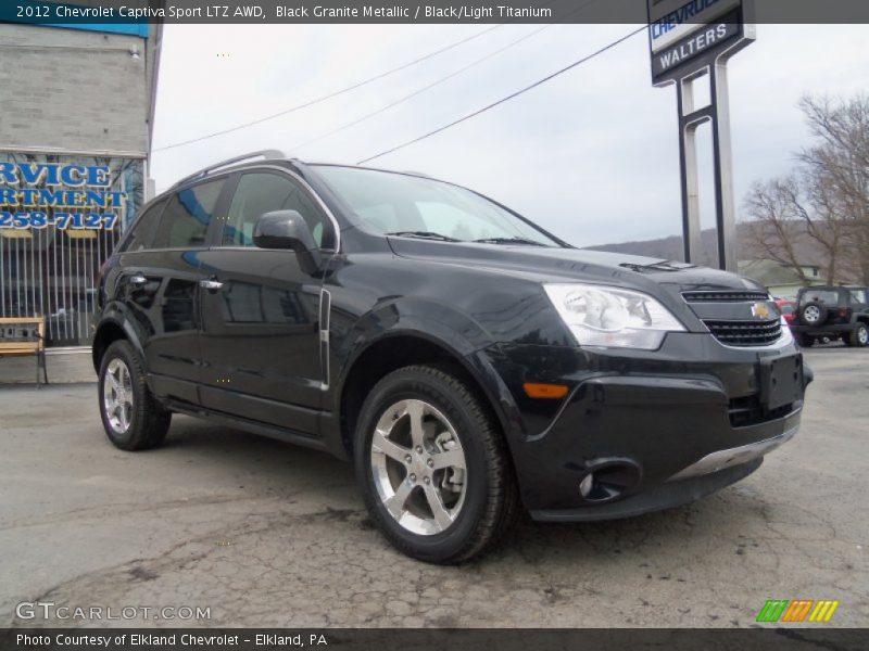 Black Granite Metallic / Black/Light Titanium 2012 Chevrolet Captiva Sport LTZ AWD