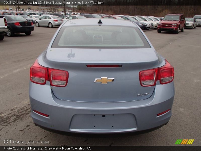 Silver Topaz Metallic / Jet Black/Titanium 2013 Chevrolet Malibu LS