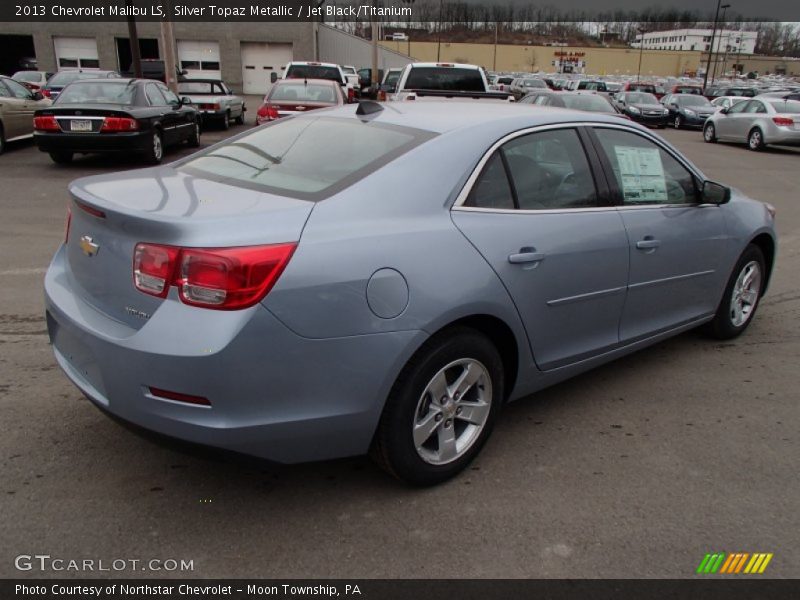 Silver Topaz Metallic / Jet Black/Titanium 2013 Chevrolet Malibu LS