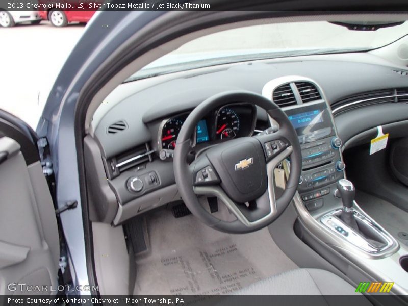 Silver Topaz Metallic / Jet Black/Titanium 2013 Chevrolet Malibu LS