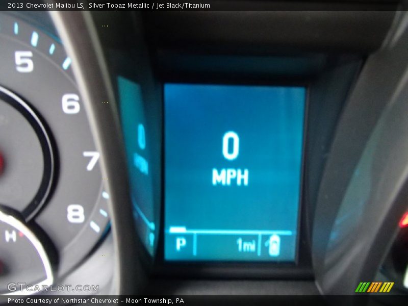 Silver Topaz Metallic / Jet Black/Titanium 2013 Chevrolet Malibu LS