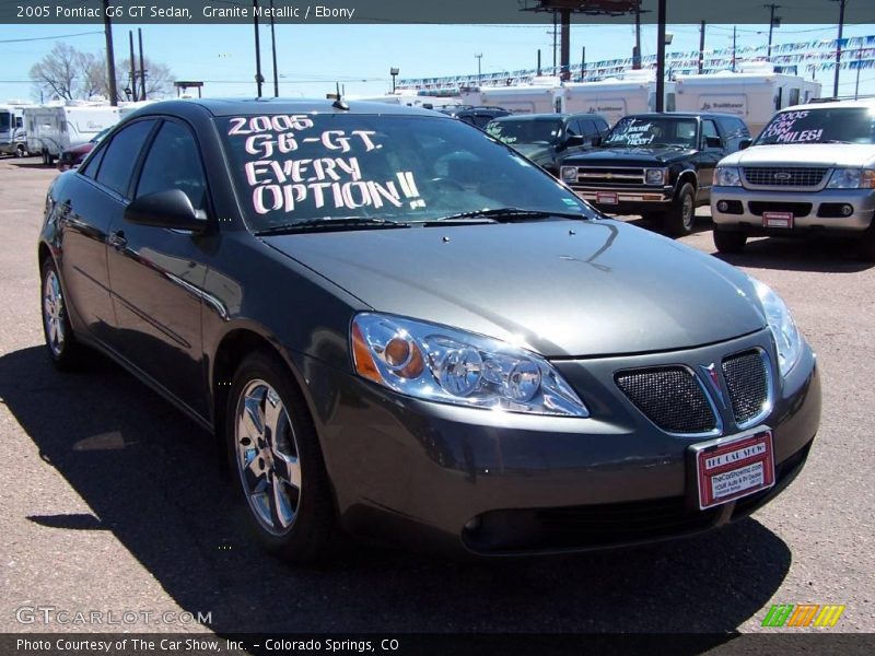 Granite Metallic / Ebony 2005 Pontiac G6 GT Sedan