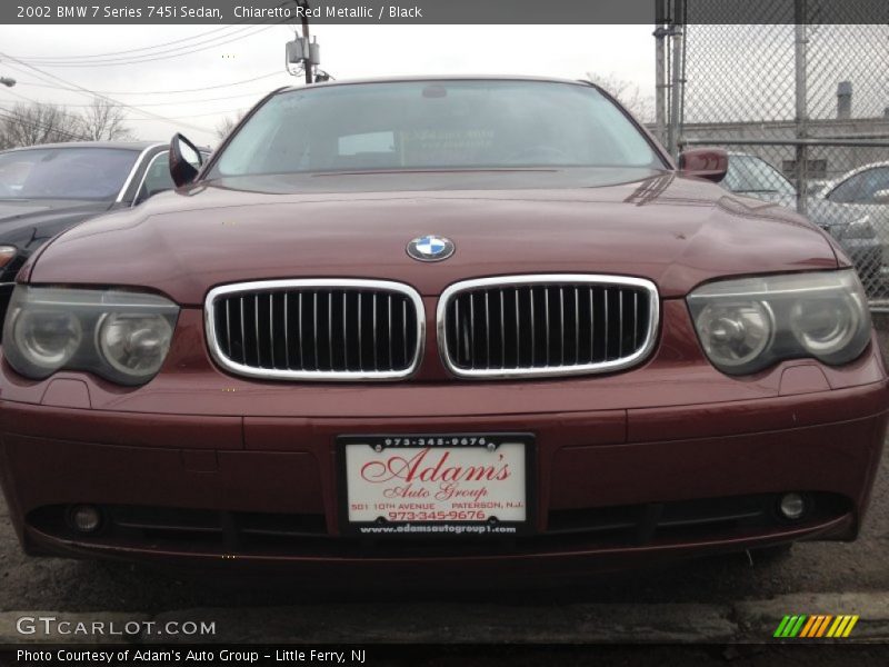 Chiaretto Red Metallic / Black 2002 BMW 7 Series 745i Sedan