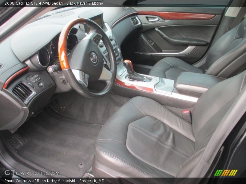 Ebony Interior - 2008 CTS 4 AWD Sedan 