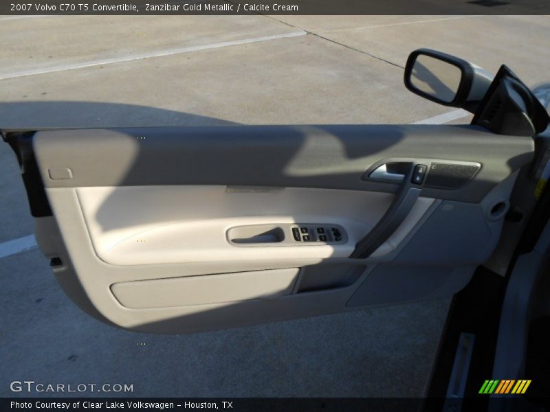 Zanzibar Gold Metallic / Calcite Cream 2007 Volvo C70 T5 Convertible